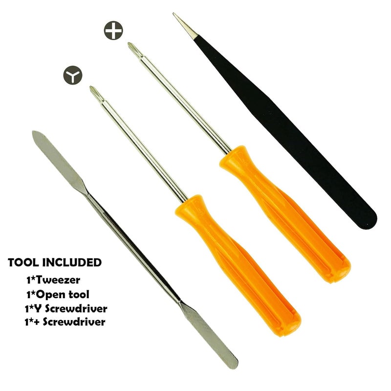 CTHTBZ 40PCS with Tweezer Screwdriver Opening Tools Repair Replacement Kit Full Screws Set for Nintendo Switch Console - Image 4
